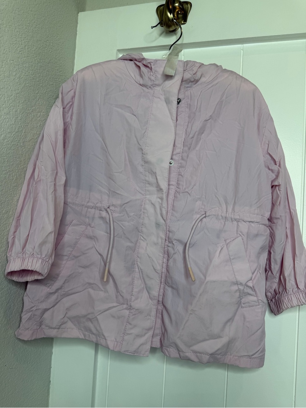 Zara Light Pink Hooded Utility Jacket